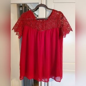 Motherhood Maternity lace detail blouse